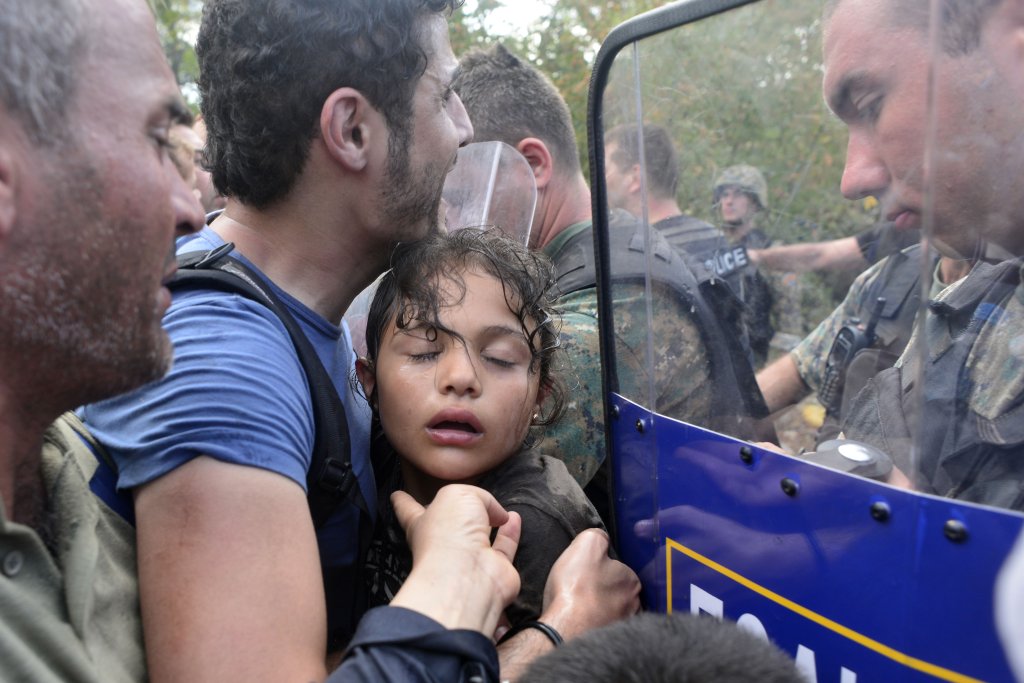 Migrants Attempt To Get Through The Greek/Macedonian Border