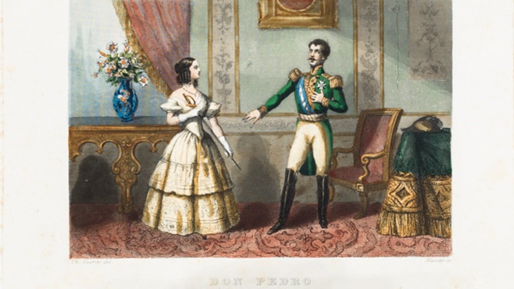 D._Pedro_recevant_des_mains_de_L_imperatrice_l_epée_du_prince_Eugene,_son_père_e.b.c