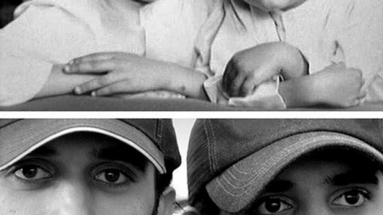 Всички фотографии на Рашид (вдясно), с изключение на няколко официални снимки, са премахнати от уеб пространството. Но не и от Instagram. На снимката: с брат си Хамден