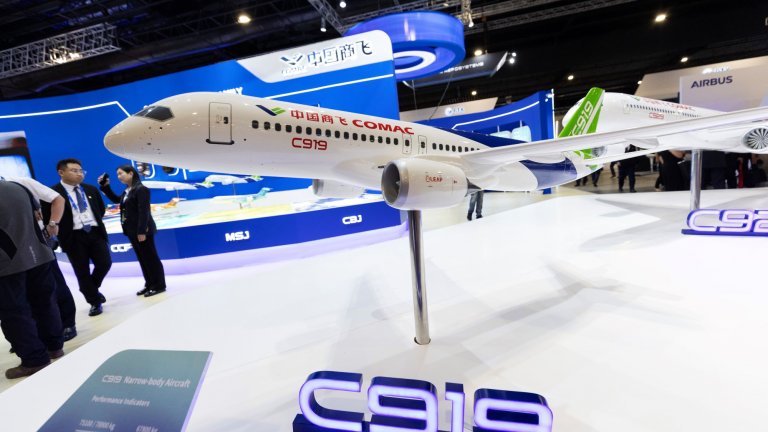 С919 е най-големият китайски пътнически самолет.