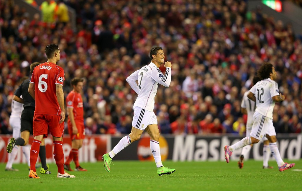 2014/15: Ливърпул - Реал Мадрид 0:3 - "бял" рецитал на Роналдо и Бензема в Англия