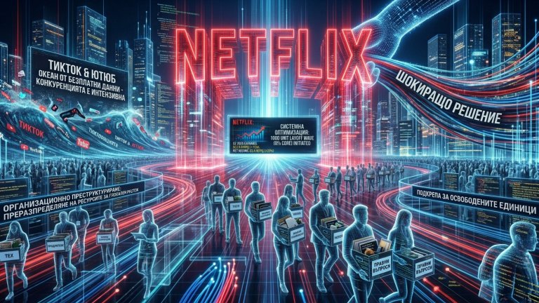 Netflix съкращава близо 1000 служители въпреки милиардните си печалби