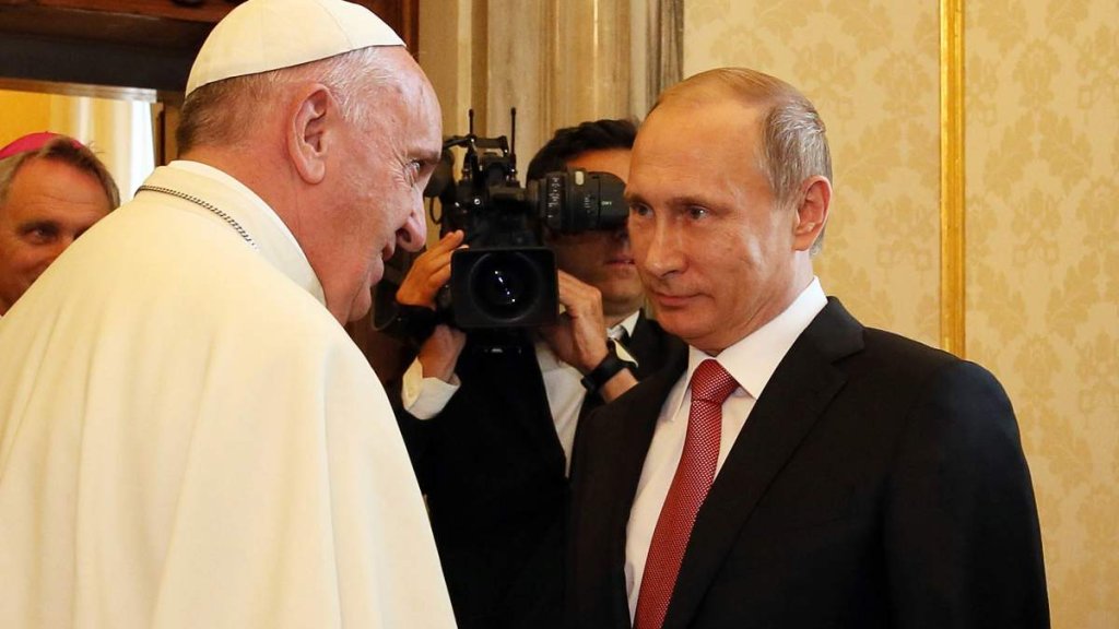 Pope Meets President Of Russian Federation Vladimir Putin
