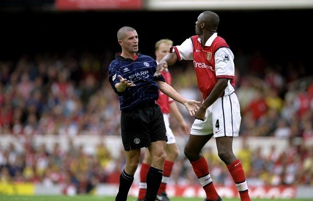 Кийн и Виейра обичаха битките един с друг, когато Арсенал и Юнайтед се срещаха във Висшата лига с тях в полузащитата.  Безкомпромисни и лидери, нито един не отстъпваше.