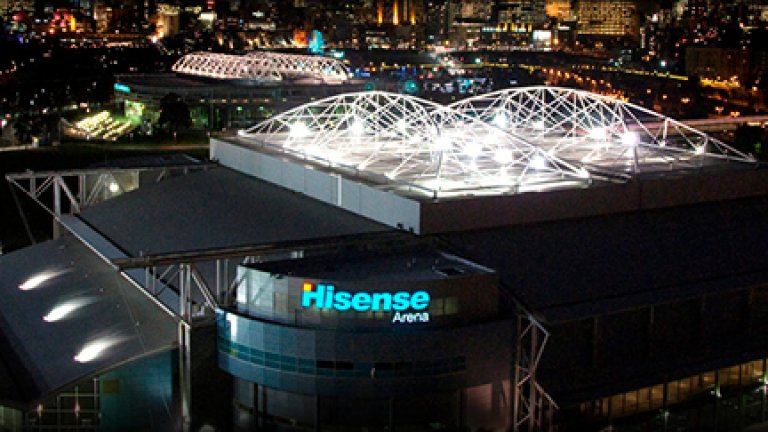 Така изглежда "Hisense Arena" отвън.