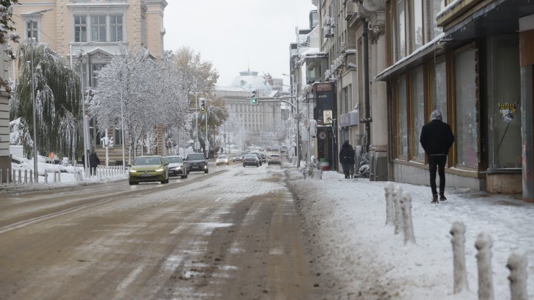 До 35 см сняг в София - спрял ток и промени в градския транспорт (снимки)