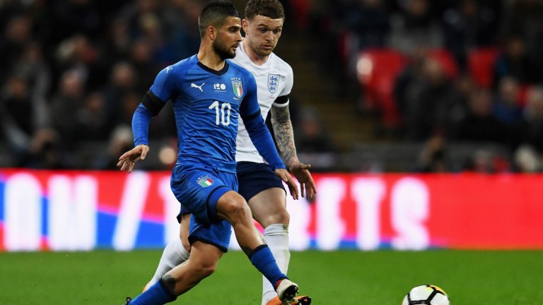 Инсиние вкара дузпата в края и донесе равенството на Италия