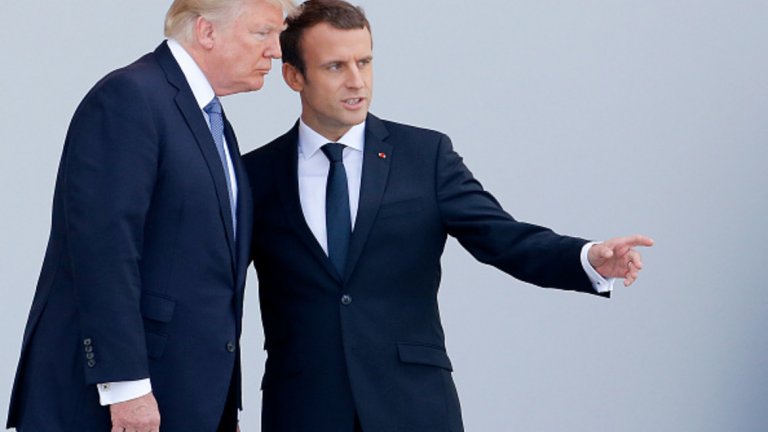 Френският президент Еманюел Макрон иска да изгради "Европа, която защитава", но САЩ е готов да се изправи срещу подобна защитна политика