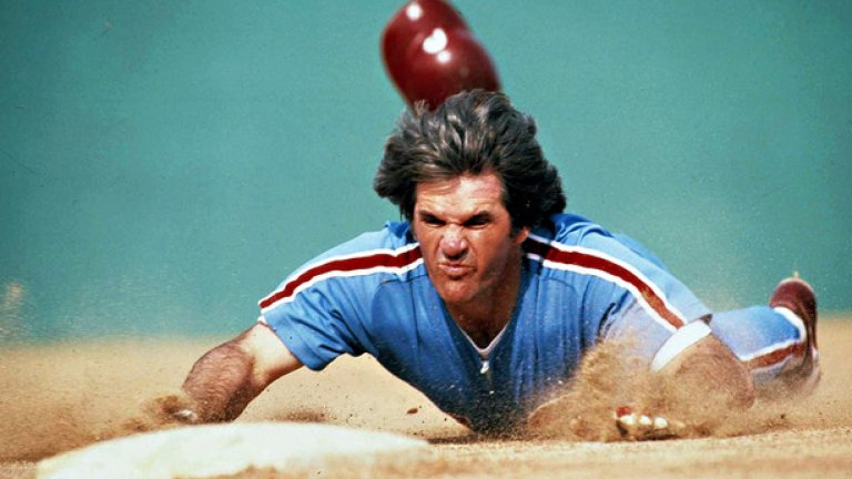 Пийт Роуз. През 1989 г. светът на бейзбола бе разтърсен от шокиращо разкритие. Един от най-великите играчи Пийт Роуз, по това време треньор на Синсинати Редс, е залагал като луд през целия си съзнателен живот. При това - на мачове на собствения си отбор. Опозорената легенда бе изхвърлена завинаги от спорта. И се прости със сигурното си влизане в Залата на славата.