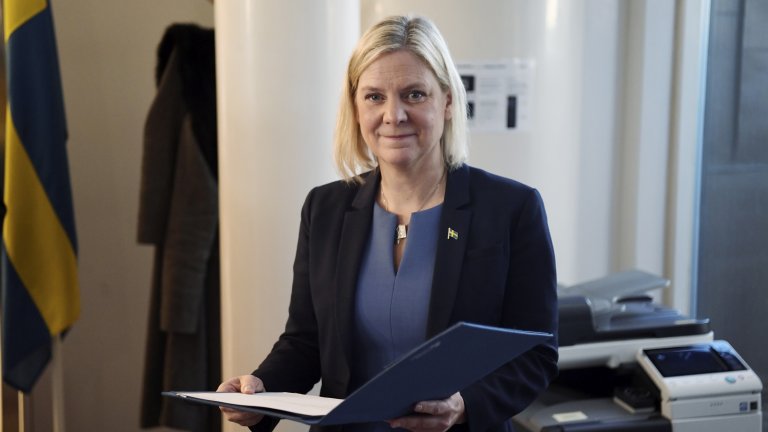 Първата жена-премиер на Швеция - само няколко часа на поста