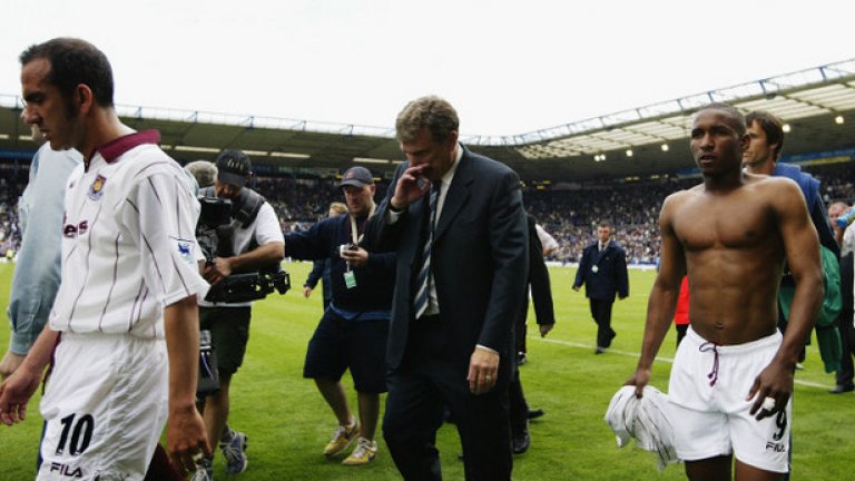 Уест Хем (2002/2003)
Може би Уест Хем е тимът с най-малък късмет сред изпадналите – това е първият клуб в историята на Висшата лига, който изпадна, въпреки че събра над 40 точки. Разликата между Уест Хем и 19-я Уест Бромич беше цели 16 точки.