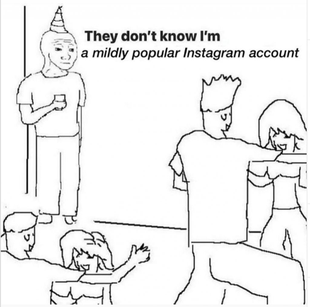 Тъжният човек на партитоТе не знаят, че той има доста известен Instagram акаунт. Или все още не е успял да им каже, че е веган. Не е съумял да намери момент да вметне, че е гласувал за Байдън или че подкрепя феминисткото/ BLM движението. При всички положения тъжният човек стои отстрани и наблюдава партито, докато има нещо уж ужасно важно или интригуващо за казване…