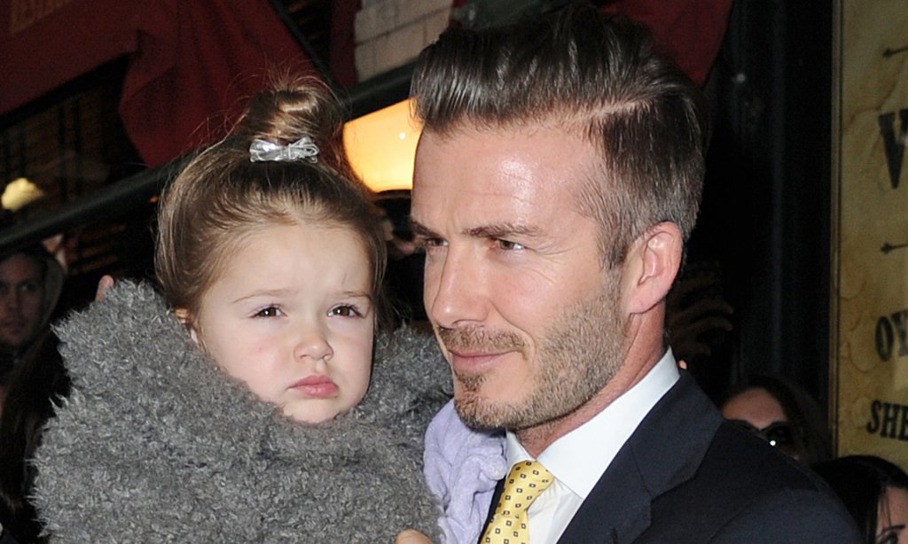 David Beckham and daughter Harper