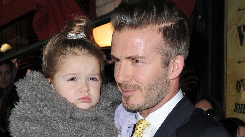 David Beckham and daughter Harper