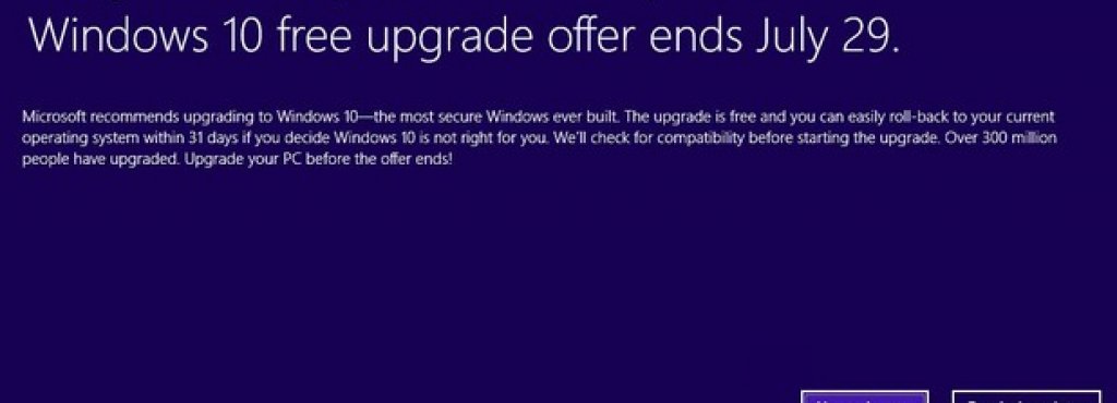 Против: Прекалено нахалната политика на Microsoft

Може и да не е недостатък на самия Windows 10, но продължава да отблъсква потребителите от компания като Microsoft, която и без това не се слави с безупречна репутация. През последната година компанията е критикувана за все по-агресивния начин, по който ви напомня да си инсталирате Windows 10 – с невъзможни за спиране изскачащи прозорци (даже на цял екран), трикове като замяна на бутона Cancel с бутон Update Tonight, и тактики, присъщи повече за някой вирус или зловреден софтуер. Заради това някои потребители стигнаха дотам изцяло да спрат ъпдейтите на своите Windows 7 или 8 с цел прекратяване на тормоза.
