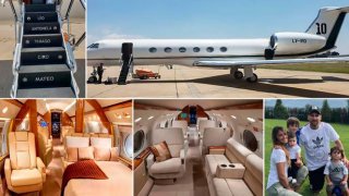 В самолета на Меси: Снимки отвътре на суперлуксозния Gulfstream V