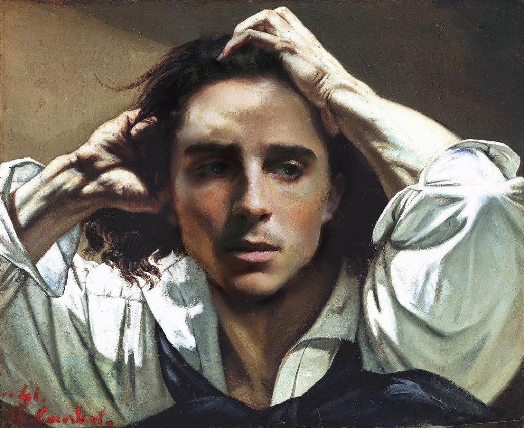 Гюстав Курбе, \"Отчаяният мъж\" (1844-1845)