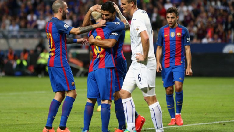 Барселона отбеляза три от головете за победата през първото полувреме.