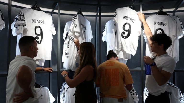 Реал спечели 800 хил. евро за ден от фланелките на Мбапе