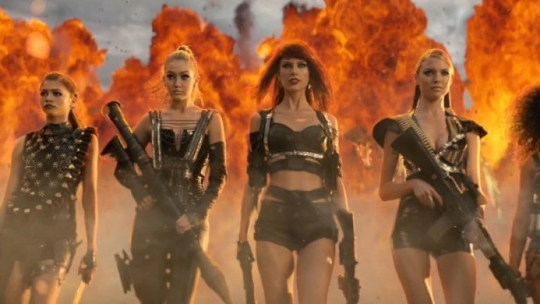 Преди месец видеото на Тейлър Суифт за Bad Blood се появи с подобна идея, макар и доста по-гръмко реализирана