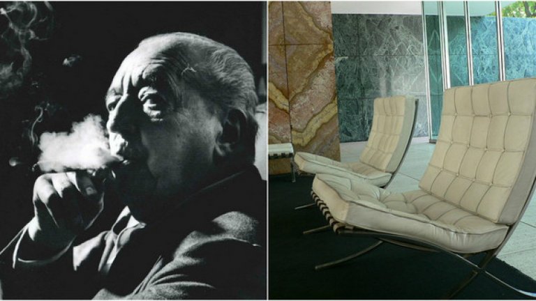 Лудвиг Мис ван дер Рое

Пионер и най-виден представител на модернизма, немският архитект и интериорен дизайнер е сред най-видните представители на модернизма. Той е третият и последен ръководител на известната школа Баухаус до закриването и
под натиска на нацисткия режим през 1933 година. Заедно с Льо Корбоазие, Алвар Аалто  и Франк Лойд Райт, той е сред основоположниците на съвременната архитектура. Но той е и вдъхновителят на мининмализма, без който днешният дизайн би бил немислим. Негови са думите, превърнали се в мантра, "По-малкото е повече“.

На снимката: Иконичният стол Barcelona Chair, предлаган от Knoll