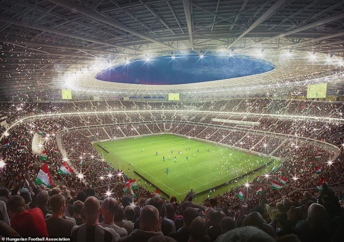 На него ще се играят три мача от груповата фаза на Евро 2020. Стадион "Ференц Пушкаш" ще бъде с капацитет от близо 68 хиляди места.
