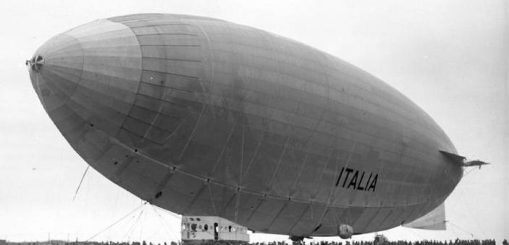 Stolp, Landung des Nordpol-Luftschiffes "Italia"
