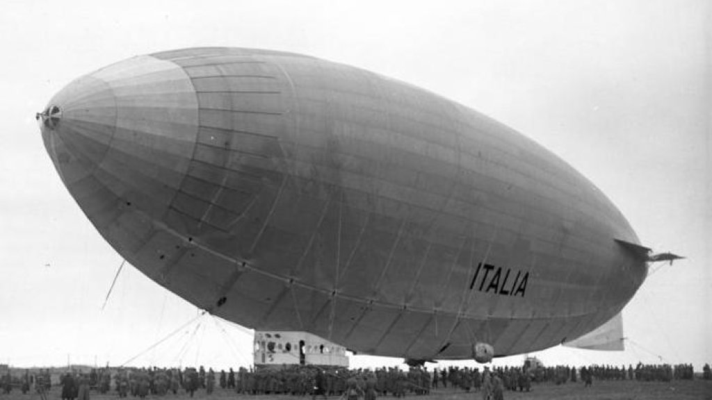 Stolp, Landung des Nordpol-Luftschiffes "Italia"