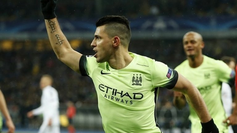 Централен нападател: Серхио Агуеро (Манчестър Сити)
Пелегрини показа, че заслужено е оставил титулярите си да почиват срещу Челси за ФА Къп. Агуеро откри резултата за Сити и тероризираше отбраната на Динамо през цялото време.