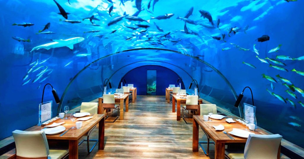 Ithaa Undersea Restaurant, Conrad Hotel Rangali Island, Maldives 
