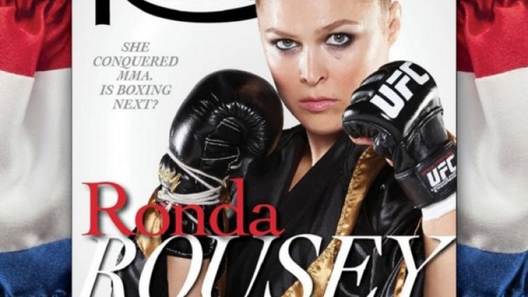 Ронда Раузи стана първата ММА-звезда и втората жена изобщо на корицата на американското списание за бокс и борба The Ring
