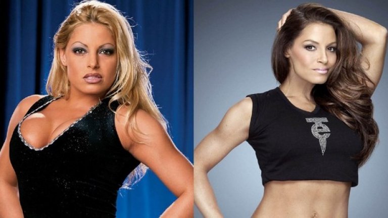 Триш Стратъс
Триш също заложи на големите промени след като напусна света на кеча – лиши се от русата си коса и стана брюнетка, премахна имплантите в гърдите си и стартира своя йога програма.