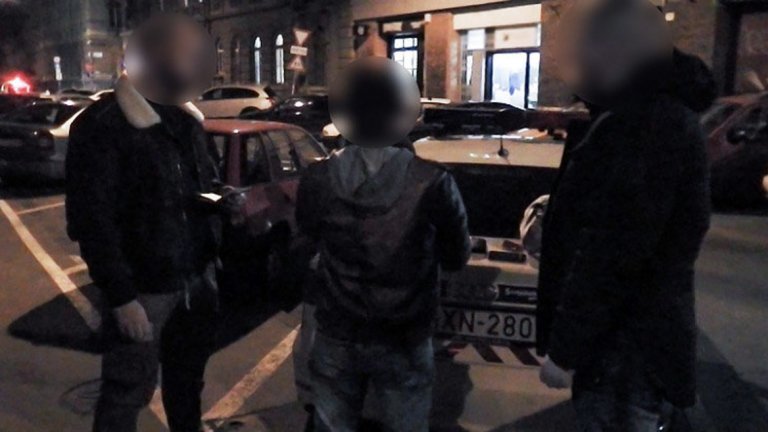 Снимка от ареста на Гонсалвеш в Будапеща.
