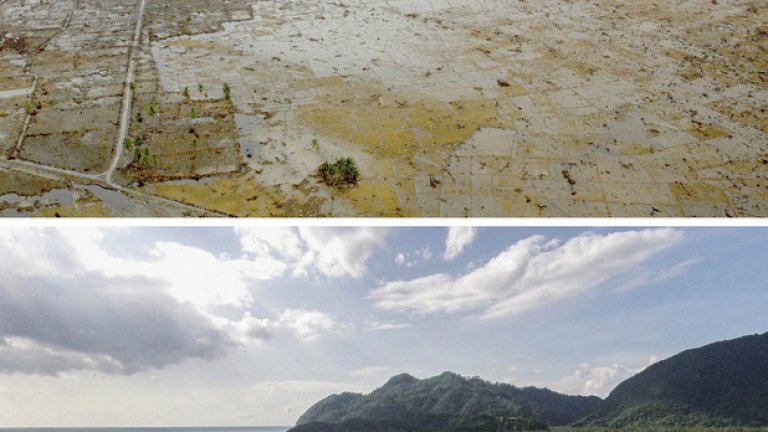 Оттеглянето на водата остави разрушения и мъртви тела