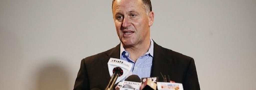 John Key-New Zealand flag