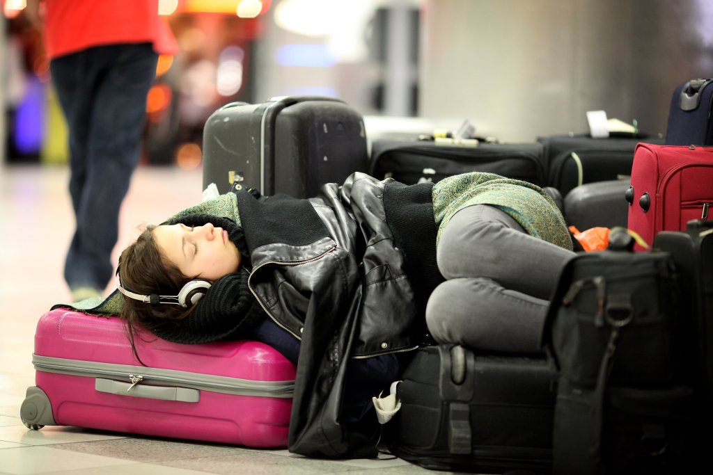 jet lag, часова разлика, летище