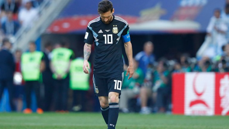Меси и съотборниците му от Аржентина се измъкнаха от трудната ситуация с победен гол в 86-ата минута и продължават напред