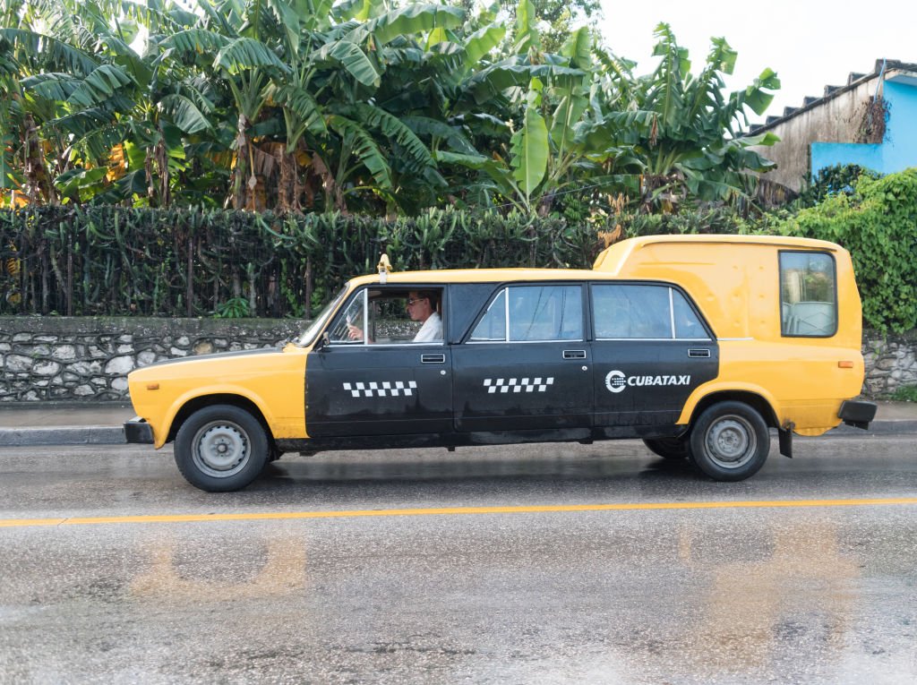 Cubataxi long LADA car (extended by making custom changes).