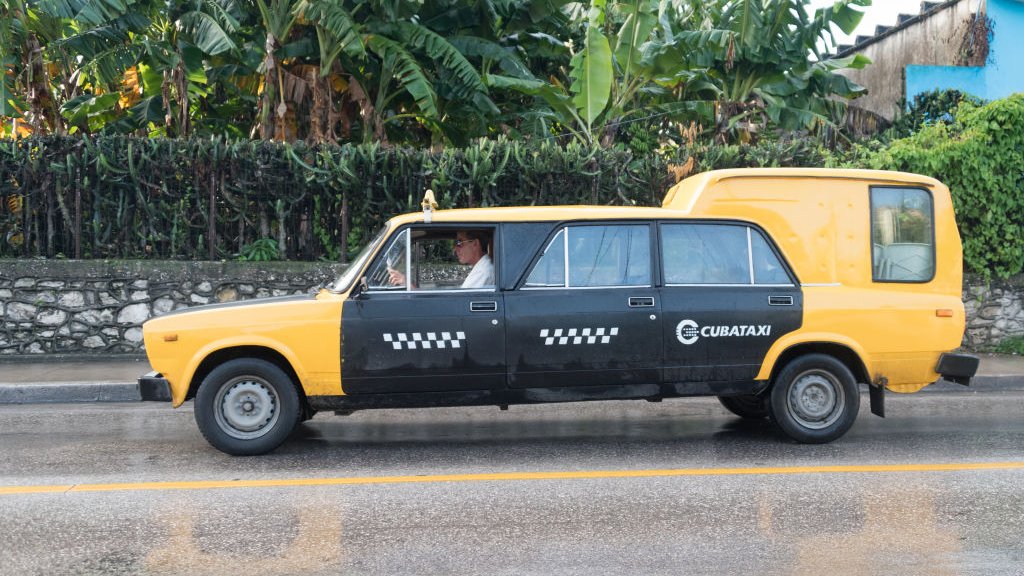 Cubataxi long LADA car (extended by making custom changes).