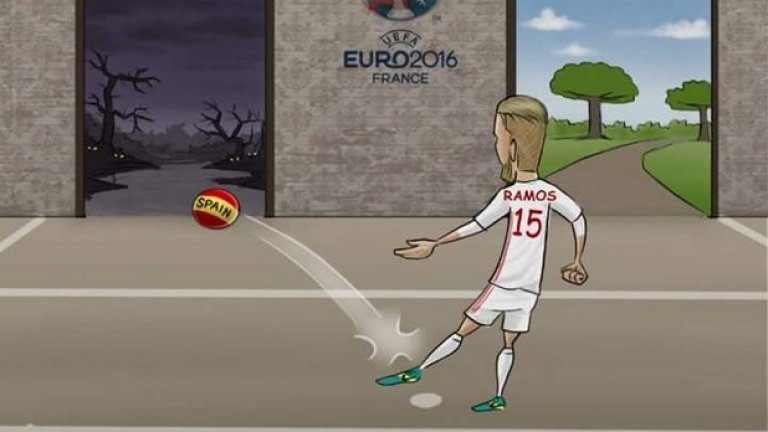 А, като стана въпрос за Рамос - пропусната дузпа прати Испания в потока на смъртта