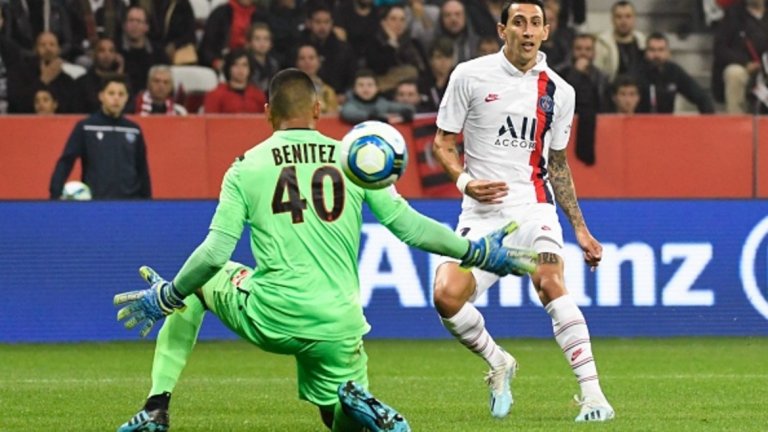 Анхел Ди Мария има четири гола от началото на сезона в Лига 1
