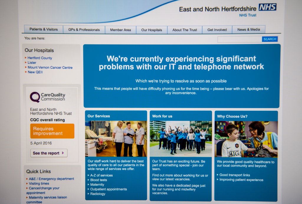 NHS Hospitals Across The UK Are Hit By Cyber Attack
