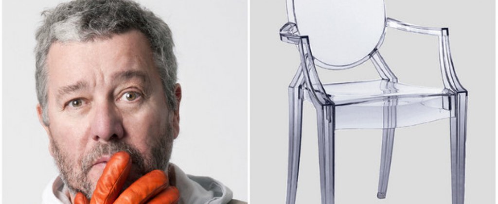 Филип Старк
Mеждународно признатият продуктов дизайнер започва своята кариера като арт директор в издателството на Pierre Cardin. Следвайки своите вътрешни пориви, Филип Старк скоро създава своя компания за индустриален дизайн, в която работи за големи компании като Driade, Аlessi и Karterll, Drimmer в Austria, Vitra в Швейцария и Disform в Испания. 
Той е създател на идеята за "демократичния" дизайн, а именно продукти, ориентирани към масовия вкус. Старк постепенно разширява своите идеи до всеки възможен жанр: мебели, домашни потреби, четки за зъби, сокоизтисквачки, кухненски съдове, дори дрехи, храна, архитектура... Може би чудото "Старк" е именно в това, че неговият подпис е навсякъде и винаги...
На снимката: Филип Старк с неговия Louis Ghost Chair за компанията Kartell