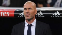 Зинедин Зидан празнува мач №100 като треньор в Реал Мадрид