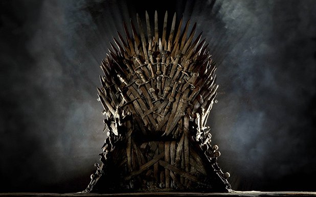 Така изглежда тронът от сериала на HBO Game of Thrones 