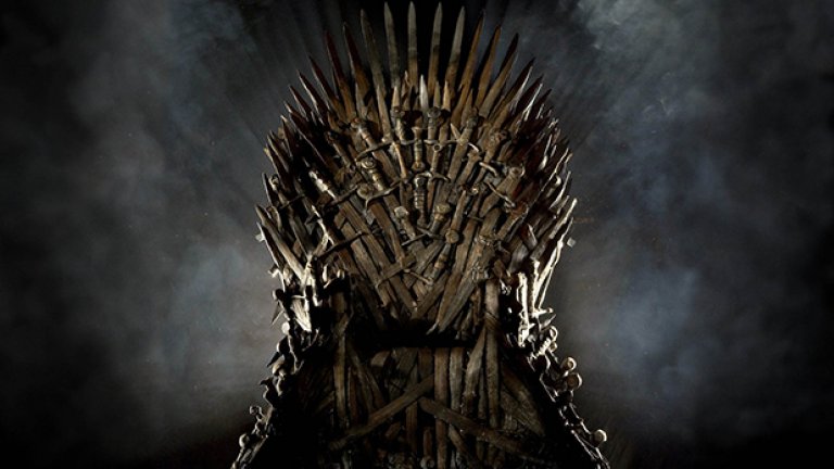 Така изглежда тронът от сериала на HBO Game of Thrones 