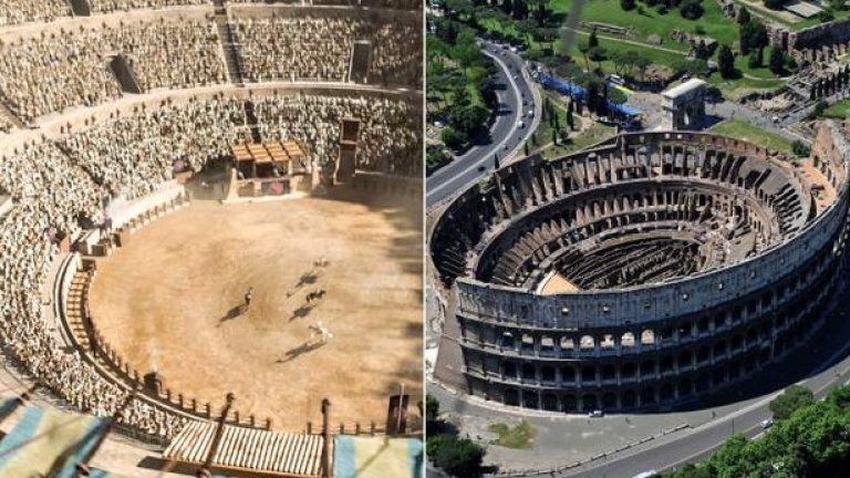 Спортни битки/Колизеум

В Мирийн бойците излизат на арената, за да се бият до смърт. Така печелят както слава, така и свободата си. В древен Рим бойци и роби се сражават като гладиатори в Колизеума по същата причина. Дори арената от "Игра на тронове" напомня като архитектура на самия Колизеум.  