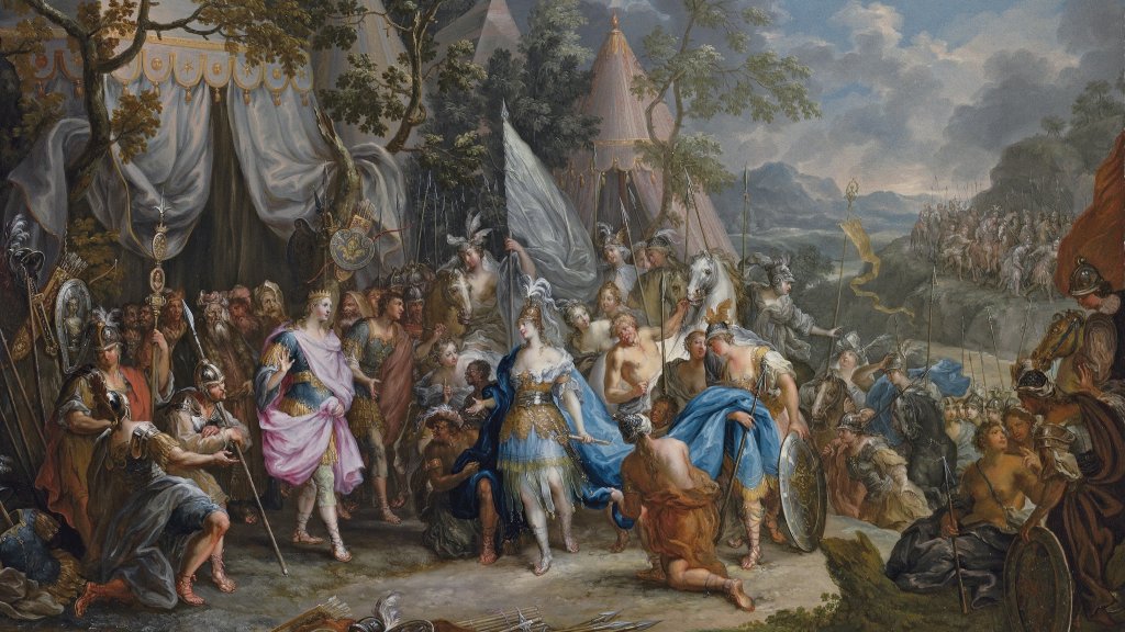 Johann_Georg_Platzer_-_Thalestris_im_Lager_Alexander_des_Großen