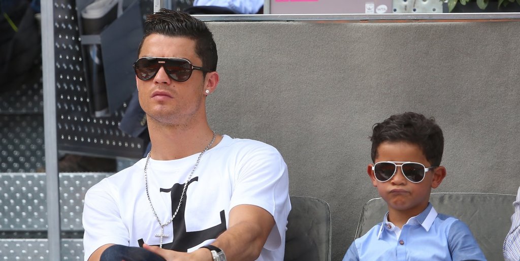 Cristiano Ronaldo and his son
