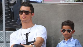 Cristiano Ronaldo and his son